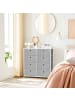 SONGMICS Kommode Bellah in Taubengrau - (B)80 x (H)81.5 x (T)30 cm