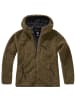 Brandit Fleecejacke/Fleecepullover "Women Teddyfleece Jacket Hooded" in Grün