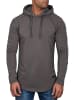 Alessandro Salvarini Hoodie A. Salvarini Langarm Shirt in Dunkelgrau