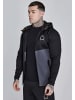 SikSilk Sweatjacke Full Zip in Black, Grey