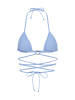 LSCN BY LASCANA Triangel-Bikini-Top in hellblau