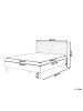 Beliani Doppelbett mit LED MIALET in Braun - (W) 167 x (H) 106 x (L) 209 cm