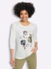 Heine Druck-Shirt in ecru-braun-bedruckt