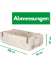 Novaliv Novaliv 3x Holzkiste Vintage Weiß 30 x 15 x 10 cm Alte Ziegelform Holz in Weiß