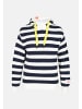 Salzhaut Hoodie ALLERWÄGENS in Navy Offwhite