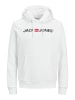 Jack & Jones Corp Sweat Hood Kapuzen Sweatshirt Jumper Reg Fit in Weiß