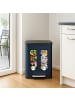 relaxdays Mülleimer in Blau - 2 x 15 Liter