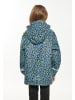 Schmuddelwedda Mädchen (Kids) Regenjacke in Stahlblau Limette Leo
