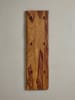 KADIMA DESIGN Wandgarderobe aus Sheesham Massivholz, Baumkanten, 6 stabile Haken