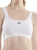 adidas Bustier CROP BRA in weiss