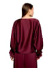 Vera Mont Satin-Bluse mit Fledermausärmeln in Deep Dahlia