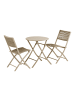 ebuy24 Cafeset Arja (3-teilig) Taupe 55 x 46 cm