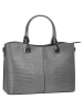 Cluty Handtasche echt Leder in grau