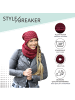 styleBREAKER Feinstrick Loop Schal in Cognac