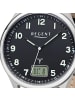 Regent Analog-Digital-Funkuhr Regent Funkuhren schwarz groß (ca. 40mm)