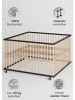 Sämann Sämann Laufgitter mit Lattenrost & Matratze - schwarz/natur - Premium Kollektion