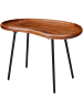 KADIMA DESIGN Couchtisch Nierenform | Massivholz, Retro-Style, Handarbeit