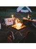 relaxdays 4x Sturmlaterne LED in Schwarz