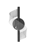 Beliani Wandleuchte SARELA in Schwarz - (W) 15 x (H) 29 x (L) 15 cm