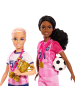 Mattel Barbie Karriere Spielset 2er Pack Fußballspielerinnen in mehrfarbig
