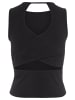 LASCANA Ripptanktop in schwarz