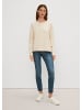 comma Sweatshirt langarm in Beige