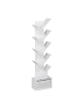 relaxdays Bücherregal in Weiß - (B)38 x (H)146 x (T)22 cm