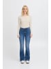 ICHI Langarm IHCELLA Tight fit in Oatmeal stripe