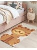 Beliani Kurzflor SIGLI in Bunt/Beige/Braun - (W) 80 x (L) 150 cm