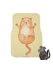 Mr. & Mrs. Panda Fußmatte Auto Katze Umarmen ohne Spruch in Gelb Pastell