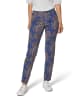 MADELEINE Schlanke Jeans mit Paisley-Print in lilablau / multicolor