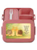 Mr. & Mrs. Panda Bento Box Schnecken Liebe Design mit Spruch in Rot Pastell