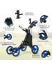 COSTWAY Golf Trolley 4 Rad klappbar in Blau