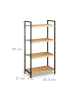relaxdays Bambusregal in Natur - (B)50,5 x (H)97 x (T)27 cm