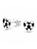 schmuck23 Silber-Ohrringe 925 Fussball 0,7 cm x 0,8 cm