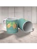 Mr. & Mrs. Panda Tasse 30. Hochzeitstag Perlenhochzeit mit Spruch in Meeresbrise