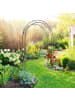 relaxdays Rosenbogen in Schwarz - (B)144 x (H)226 x (T)36,5 cm
