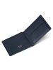 Redolz Leather Essentials QF Geldbörse RFID Leder 12 cm ausklappbar navy