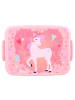 COFI 1453 Prêt Lunch Bunch Brotdose 16x13x5 cm Einhorn-Design in Rosa