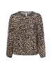 Marie Lund Bluse in beige schwarz