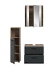 ebuy24 Badmöbelset Ice (3-teilig) Schwarz 105 x 30 cm
