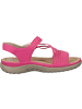 rieker Komfort-Sandalen in fuchsia/fuchsia-white