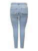 ONLY Carmakoma Push Up Skinny Jeans Curvy Denim Hose Plus Size Stretch Pants in Hellblau