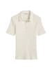 Marc O'Polo Geripptes Poloshirt slim in White Cotton