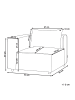 Beliani Sofaelement AXEBO in Weiß - (W) 94 x (H) 93 x (L) 94 cm