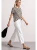 Street One Knit Look Yds Stripe Shirt in Black