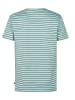 Petrol Industries Gestreiftes T-Shirt Crow in Blau