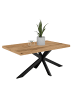 58 aufm Kessel ESSTISCH Elgin 2 175x80x100 Metall+Holzwerkstoff Schwarz/Wotan Eiche