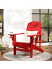 Outsunny Adirondack-Gartenstuhl 72L x 94B x 83H cm Rot