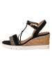 Tamaris Sandalette in BLACK COMB